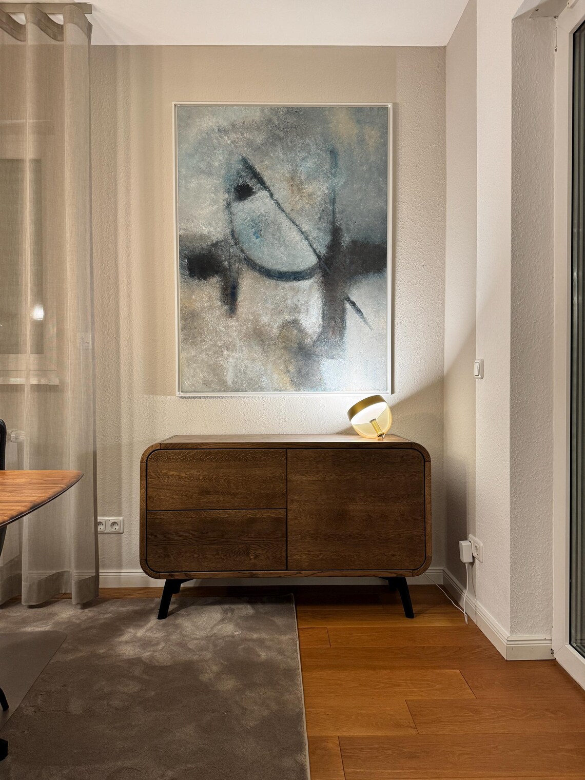 Ahşap Plak Saklama Dolabı 2 Çekmeceli