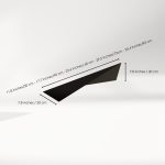 Asimetrik Metal Duvar Rafı – Modern Dekoratif Raf1