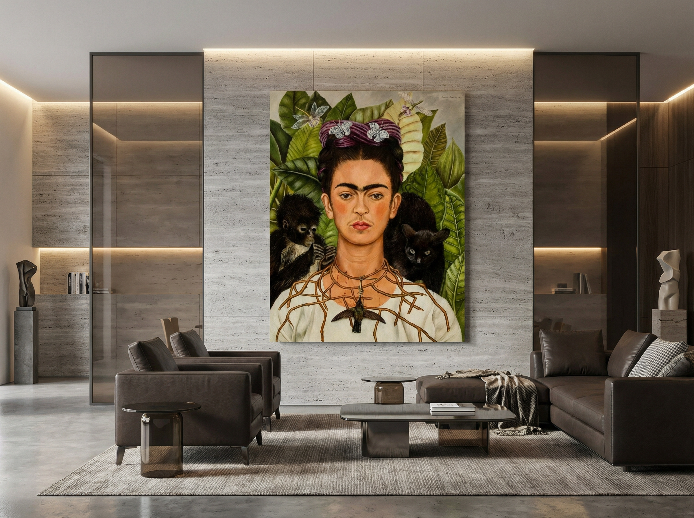 Dikenli Kolye ve Sinekkuşu ile Otoportre