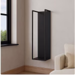 Duvar Tipi Metal Odunluk – İnce Dikey Şömine Odun Rafı