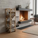 Endüstriyel X Çerçeveli Siyah Metal Odunluk