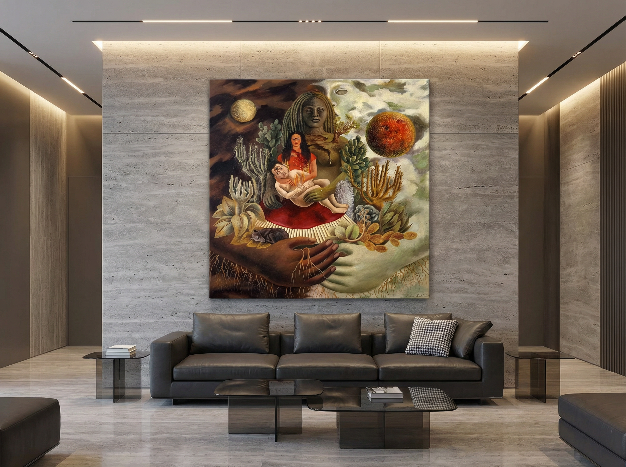 Evrenin, Dünyanın, Ben'in, Diego'nun ve Senyor Axolotl'un Aşk Kucaklaması frida