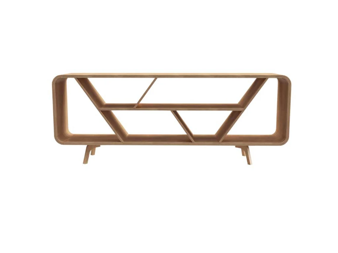 Geometrik Ahşap Raf Ünitesi8