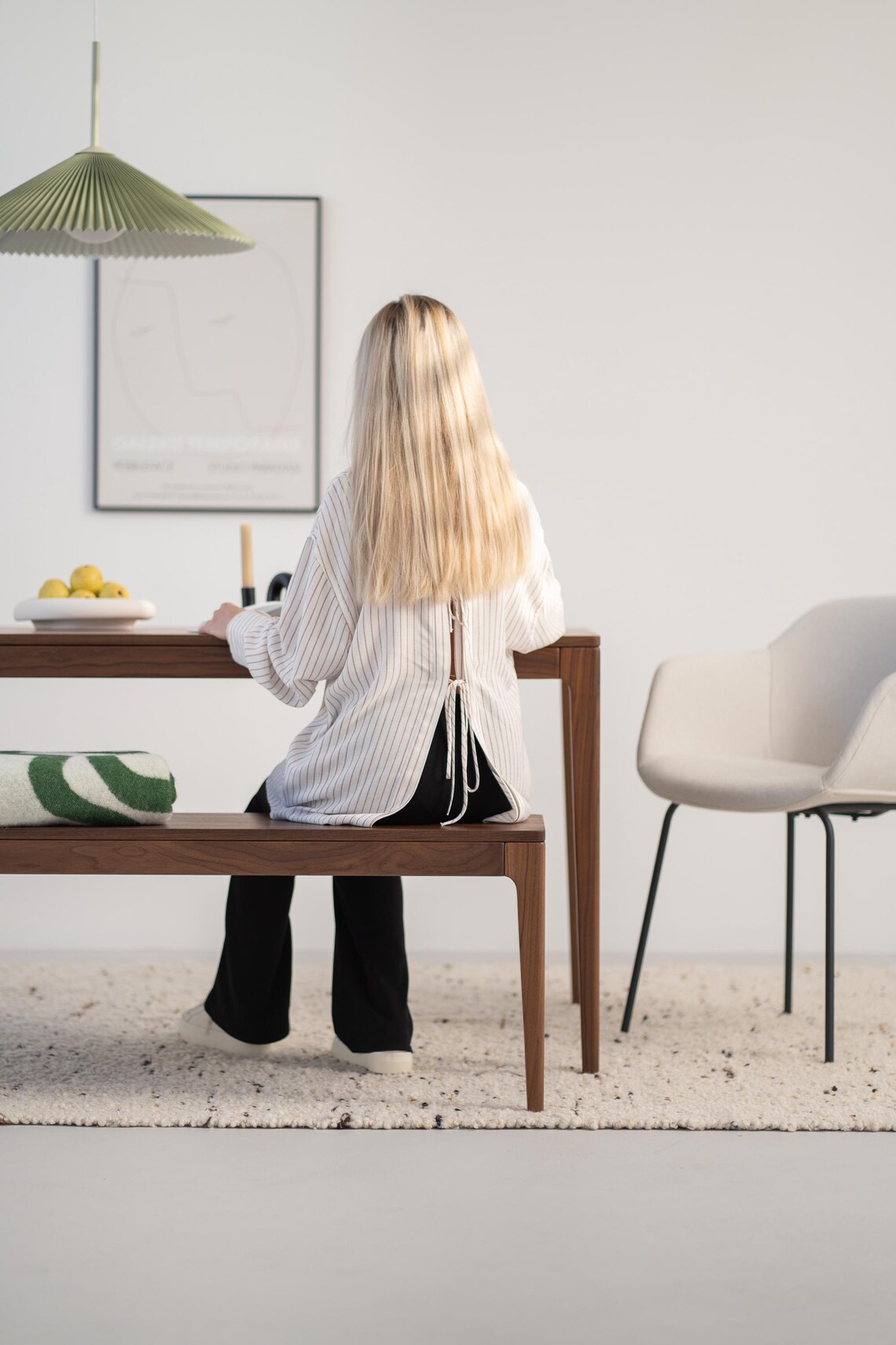 Masif Ahşap Masa & Bench3