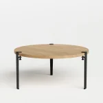 Metal Ayaklı Yuvarlak Orta Sehpa