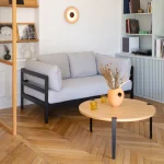 Metal Ayaklı Yuvarlak Orta Sehpa