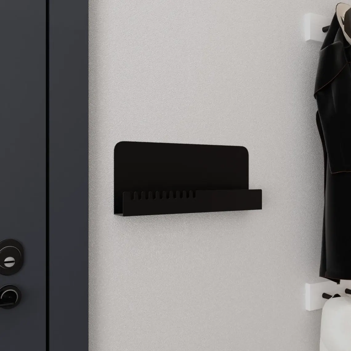 Metal Duvar Anahtarlık Rafı2