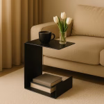 Modern C Form Metal Orta Sehpa