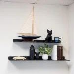 Modern Metal Duvar Rafı – Yüzer Tasarım