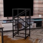 Modern Metal Odun Rafı