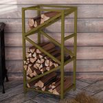 Modern Metal Odun Rafı