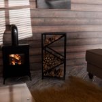 Modern Metal Odun Rafı