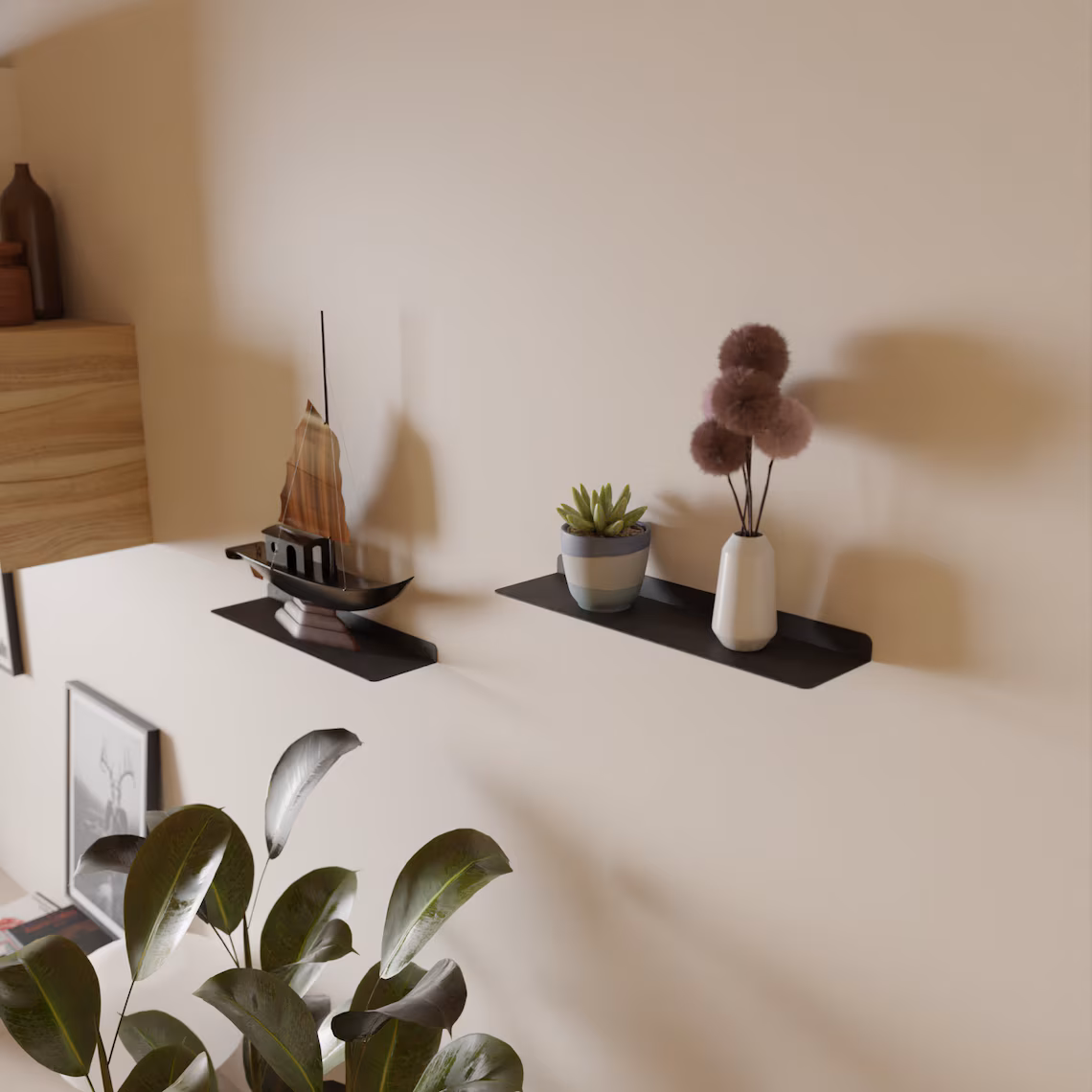 Modern Metal Raf – Yüzer Duvar Rafı2