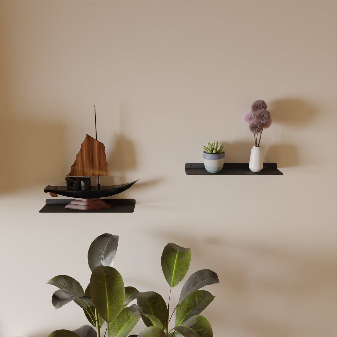 Modern Metal Raf – Yüzer Duvar Rafı3