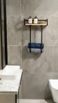 Raflı Banyo Havluluk – Duvar Askı Ünitesi