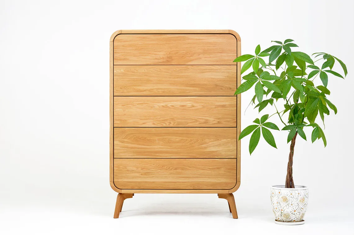 SOL-3 Masif 5 Çekmeceli Şifonyer