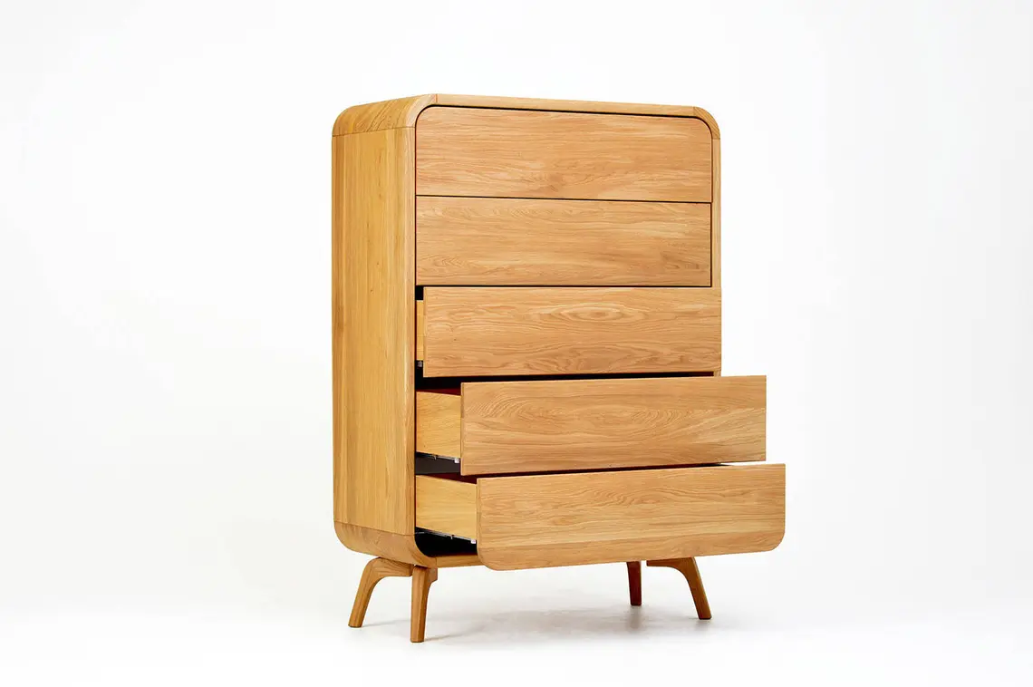 SOL-3 Masif 5 Çekmeceli Şifonyer1