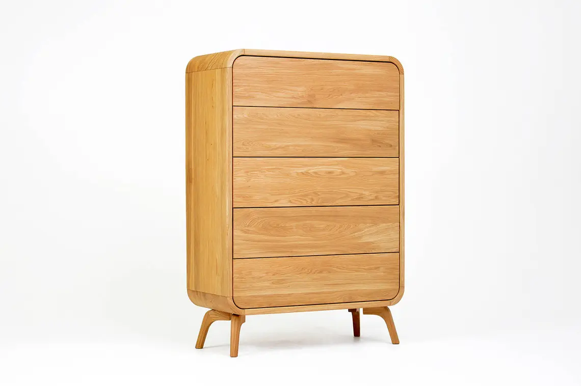 SOL-3 Masif 5 Çekmeceli Şifonyer4