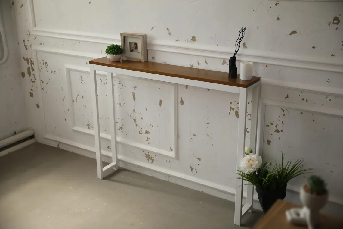 Slim Ahşap Duvar Konsolu Dresuar1