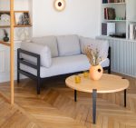 Metal Ayaklı Yuvarlak Orta Sehpa