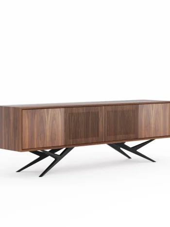 Lamelli kapaklı Amerikan ceviz konsol modern tasarım